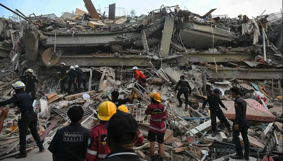Myanmar sufre fuertes réplicas tras potente sismo ocurrido el pasado viernes