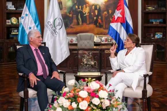 Díaz-Canel y Xiomara Castro reafirman solidaridad y hermandad entre Cuba y Honduras