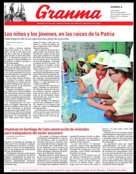 Qué trae la prensa cubana, viernes 4 de abril de 2025