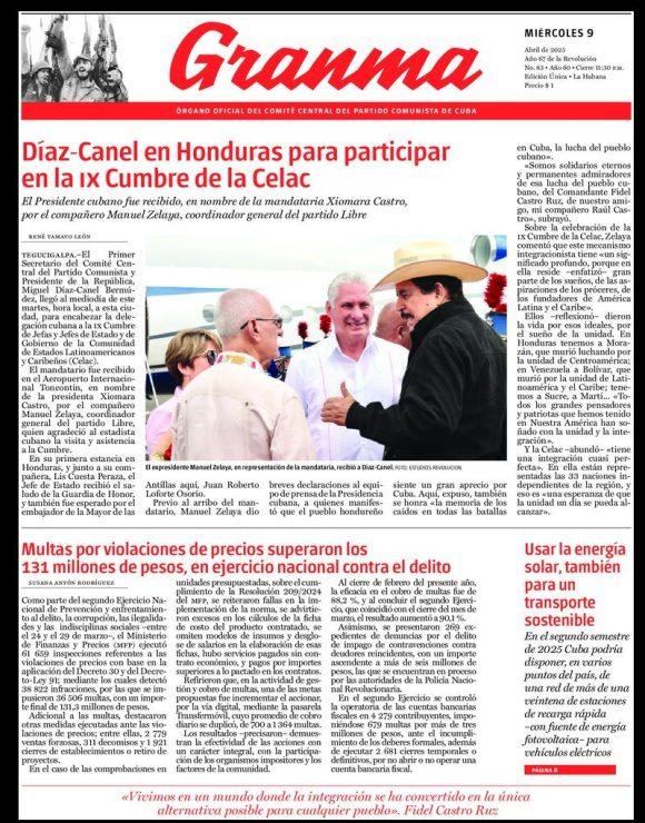 Qué trae la prensa cubana, miércoles 9 de abril de 2025
